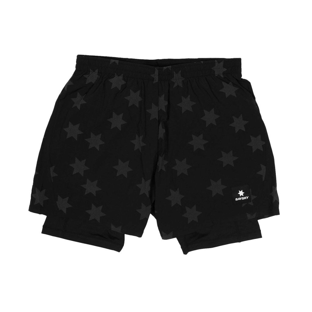 Star Reflective Pace 2-in-1 Shorts 5 Inc